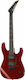 Jackson JS12 Dinky Metallic Elektrische Gitarre mit Form Stratocaster und HH Pickup-Anordnung Rot