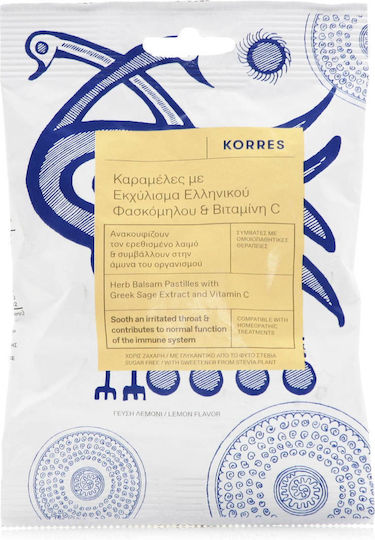 Korres Sage + Vitamin C Lozenges with Greek Sage Extract & Vitamin C Lemon
