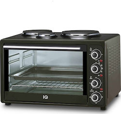 IQ Electric Countertop Oven 45lt with 3 Burners Black