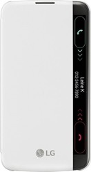 LG Quick Cover View Book Δερματίνης Λευκό (LG K10)