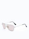 Ray Ban Caravan Men's Sunglasses with Silver Metal Frame and Pink Lens RB3136 003/50