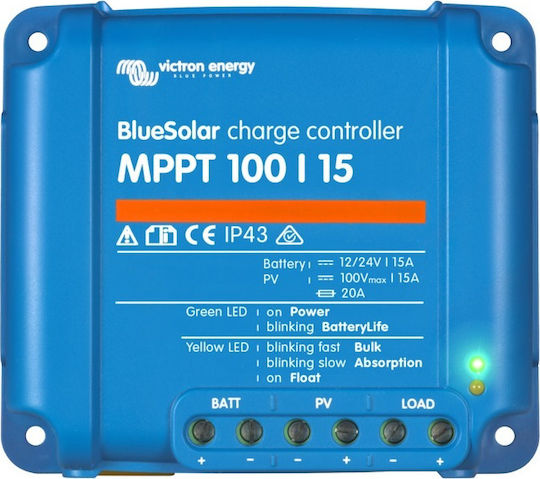 Victron Energy BlueSolar MPPT 100/15 Solar Laderegler 24V 15A