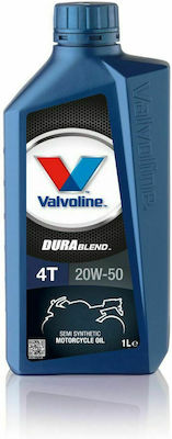 Valvoline DuraBlend 4T Synthetic Motorcycle Oil for Four-Stroke Engines 20W-50 1lt