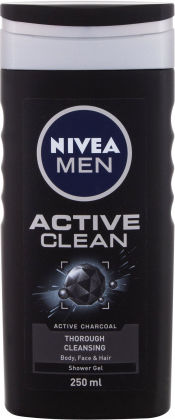 Nivea Gel de Duș pentru Bărbați Active Clean Sampon de Păr pentru Toate Tipurile