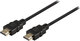 Valueline HDMI 1.4 Cable HDMI male - HDMI male 0.5m Μαύρο