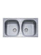 Donau Vessel Sink Inox Satin W78xD44cm Silver