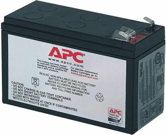 APC Replacement Cartridge 2 UPS Battery with Capacity 7Ah and Voltage 12V 1pcs