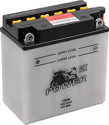 Power Batteries Отворен тип Мотоциклетна батерия YB9-B 105Спецификация с капацитет 9Ах Power Batteries Отворен тип Мотоциклетна батерия YB9-B 105Спецификация с капацитет 9Ах