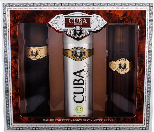 Cuba Gold Eau De Toilette 100ml & After Shave 100ml & D Ανδρικό Σετ με Eau de Toilette 3τμχ