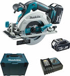 Makita Циркулярна пила 18V 2x5Ах с Регулиране на Скоростта и със Система за Аспирация