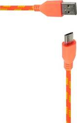 Ancus Braided USB 2.0 σε micro USB 1m Πορτοκαλί