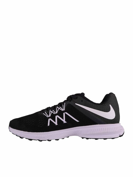 Nike Air Zoom Winflo 3 Ανδρικά Αθλητικά Παπούτσια Running Μαύρα