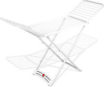 Gimi Zaffiro Plastic Folding Floor Clothes Drying Rack with Hanging Length 20m