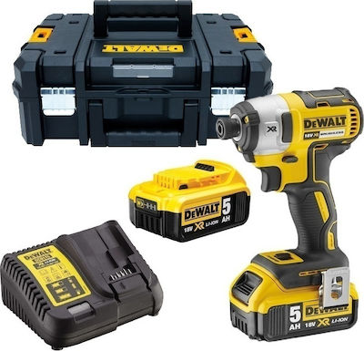 Dewalt Παλμικό Κατσαβίδι Μπαταρίας Brushless 18V 2x5Ah