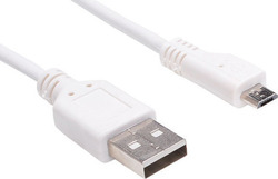 Sandberg 440-33 Reguläres Micro-USB-Kabel USB 2.0 Länge 1m Weiß