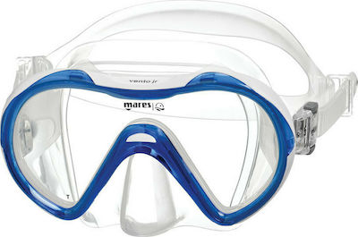 Mares Kids' Silicone Diving Mask Vento Junior Blue 1102435