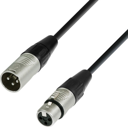 Adam Hall Кабел XLR мъжки - XLR женски Черен 10м K4MMF1000