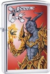 Zippo Класическа Ветроустойчива Запалка с Черве...