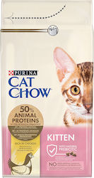 Cat Chow Dry Food Gluten-Free for Young Cats with Chicken 1.5kg Cat Chow Dry Food Gluten-Free for Young Cats with Chicken 1.5kg