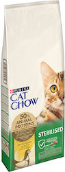 Purina Cat Chow Sterilised Ξηρά Τροφή για Ενήλικες Στειρωμένες Γάτες με Κοτόπουλο 15kg