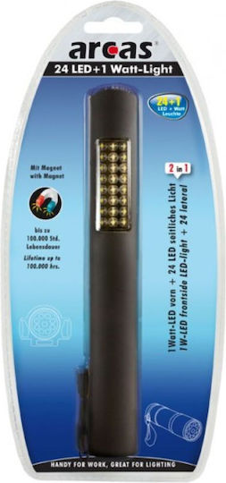Arcas Φακός LED 24 LED + 1 Watt Front Light