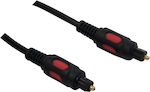 Optical Audio Cable TOS male - TOS male Μαύρο 1.5m (31196)