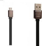 Remax Kingkong RC-015m Flach USB 2.0 auf Micro-USB-Kabel Schwarz 1m 1Stück