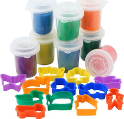 Eddy Toys Set of 8 Jars of Plasticine and 12 Modelling Dough Molds Eddy Toys Set of 8 Jars of Plasticine and 12 Modelling Dough Molds
