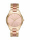 Michael Kors Runway Women's Watch with Pink Gold Metal Bracelet