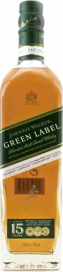 Johnnie Walker Ουίσκι Blended Green Label 15 Ετών 43% 700ml