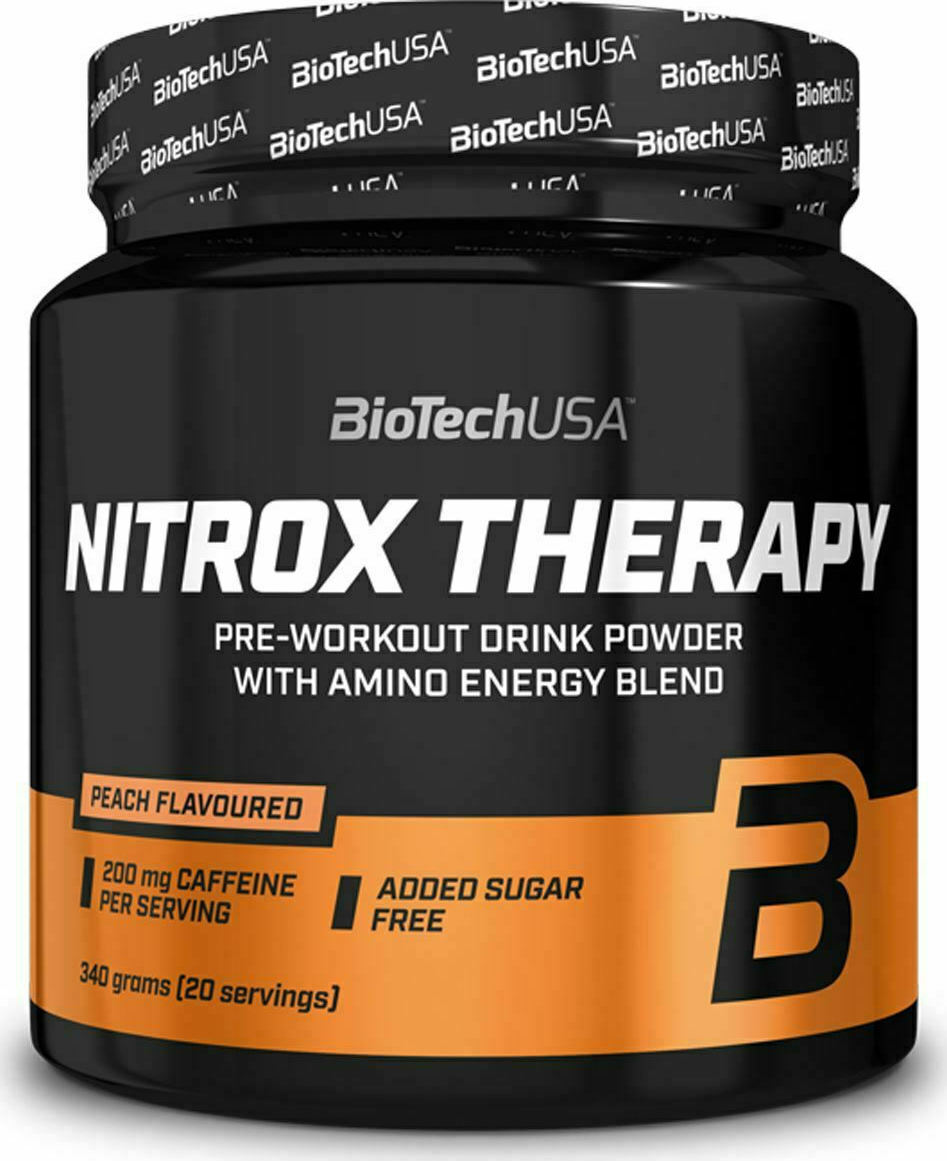 Biotech USA Nitrox Therapy Preworkout Drink Powder with Amino Energy