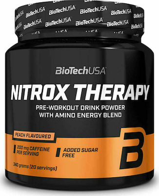 Biotech USA Nitrox Therapy Pre-workout Drink Powder with Amino Energy Blend 340gr Cranberry