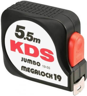 KDS Μετροταινία με Αυτόματη Επαναφορά 19mm x 5.5m