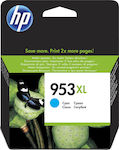 HP 953XL Μελάνι Εκτυπωτή InkJet Κυανό (F6U16AE)