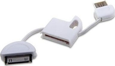 Thumbs Up Keychain USB to 30-Pin Cable Λευκό 0.1m (491252)