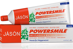 Jason PowerSmile Powerful Peppermint Toothpaste Fluoride Free for Whitening Powerful Peppermint 170gr