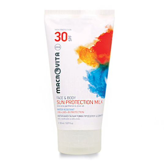 Macrovita Sun Protection Face Milk Αδιάβροχη Αντηλιακή Κρέμα Σώματος SPF30 150ml