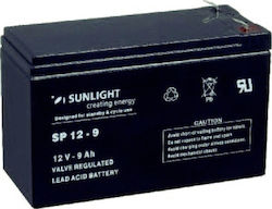 SunLight SPA 12-9 Baterie UPS cu Capacitate 9Ah și Tensiune 12V