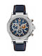 GC Watches Watch Chronograph Battery with Blue Leather Strap X72029G7S