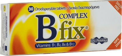 Uni-Pharma B Complex Fix Vitamin for Energy, Hair & the Skin 30 tabs