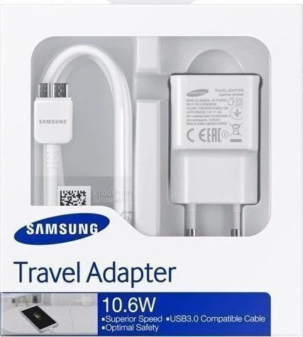 Samsung Φορτιστής με Θύρα USB-A και Καλώδιο micro USB Λευκός (EP-TA10)