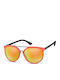 Montana Eyewear Ανδρικά Γυαλιά Ηλίου με Ροζ Κοκκάλινο Σκελετό και Κίτρινο Φακό MS32D