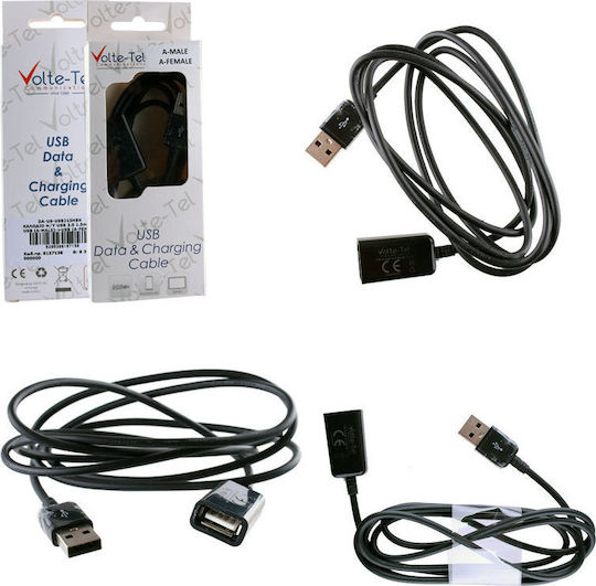 Volte-Tel USB 2.0 Cable USB-A male - USB-A female 1.5m (8157158)