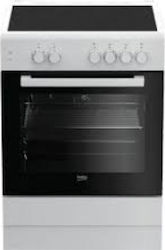 Beko Κουζίνα 65lt με Κεραμικές Εστίες Π60εκ. Λευκή