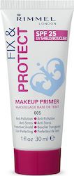 Rimmel Fix & Protect Make-Up Primer Primer Προσώπου σε Κρεμώδη Μορφή με 25SPF