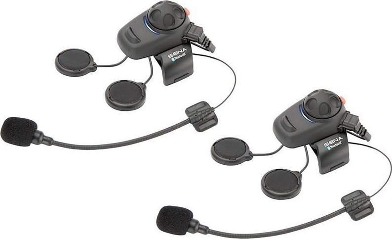 Sena SMH5 With Universal Microphone Kit Dual Pack Intercom Black