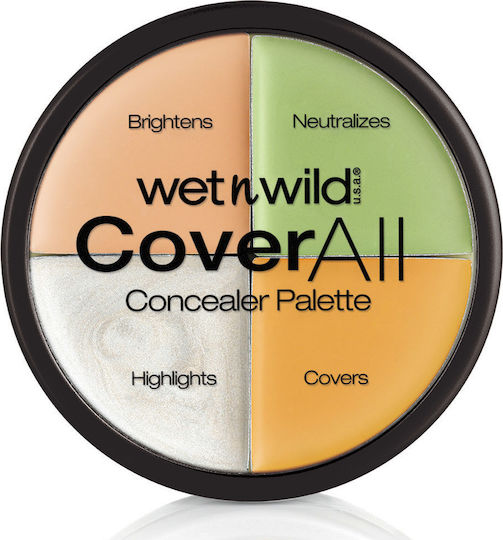 Wet n Wild Coverall Праймър Коректор Палитра Коректори На Цветовете 6.5гр