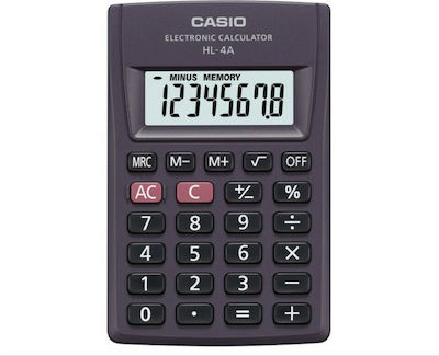 Casio Calculator Ceasuri pentru bărbați 8 Cifre în Culoarea Negru