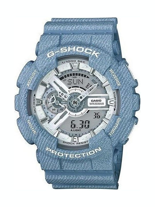 Casio G-Shock Ανδρικό Ρολόι 51mm Χρονογράφος Μπαταρίας με Τιρκουάζ Καουτσούκ Λουράκι