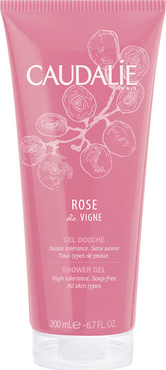 Caudalie Rose de Vigne Bubble Bath Gel with Aloe Vera & Coconut Scent 200ml